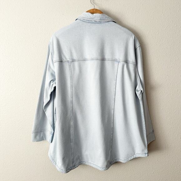 Soft Surroundings Lorelei French Terry Button Front Tunic women’s plus size 1X - Picture 6 of 9